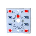 5 Watt LED bulb MCPCB Color red