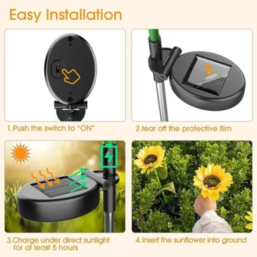 Solar Garden Flower Lights