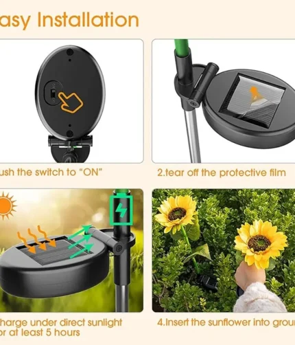 Solar Garden Flower Lights