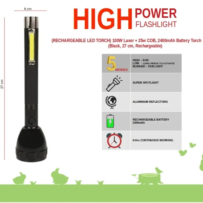 Rechargeable Flash Light LED Torch