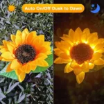sunflower solar garden lights