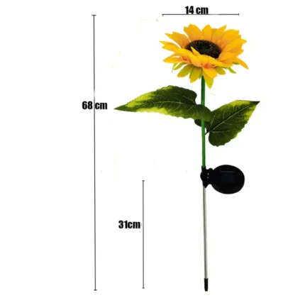 sunflower solar garden lights
